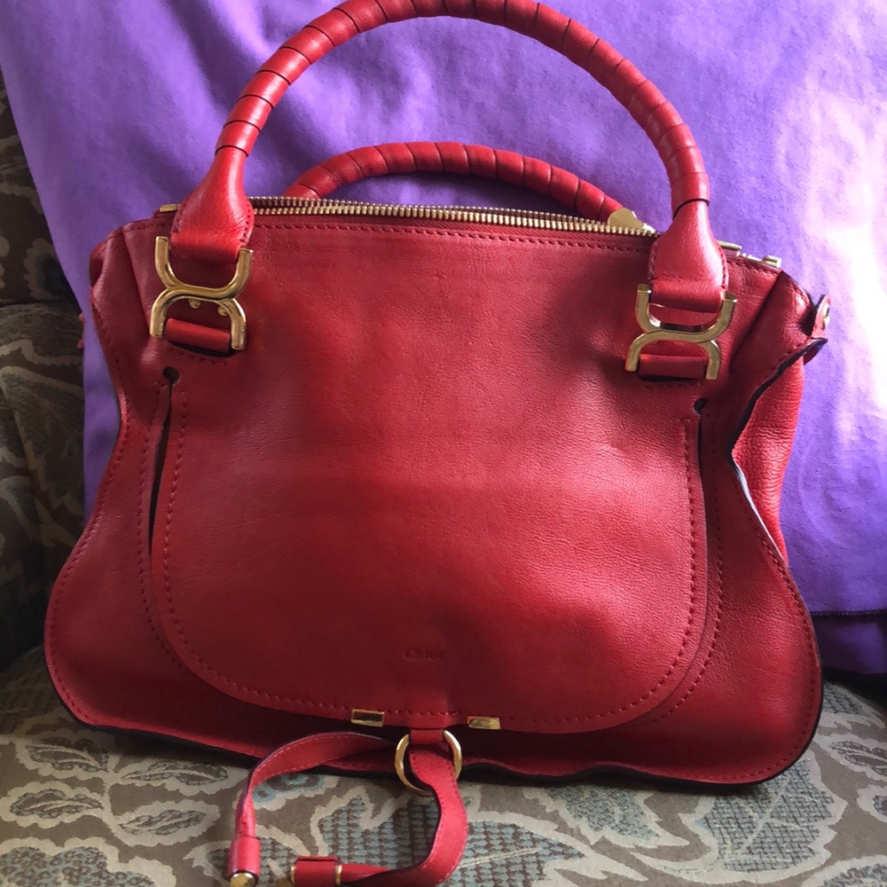Red Chloe bag